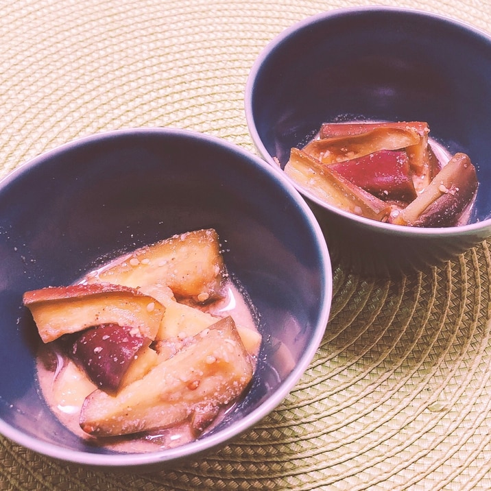 レンジで簡単٭¨̮♫*なすのごま味噌和え✧˖°♡